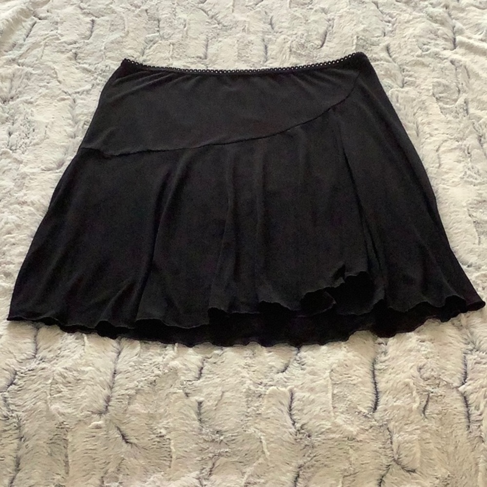 Wrapper black skirt